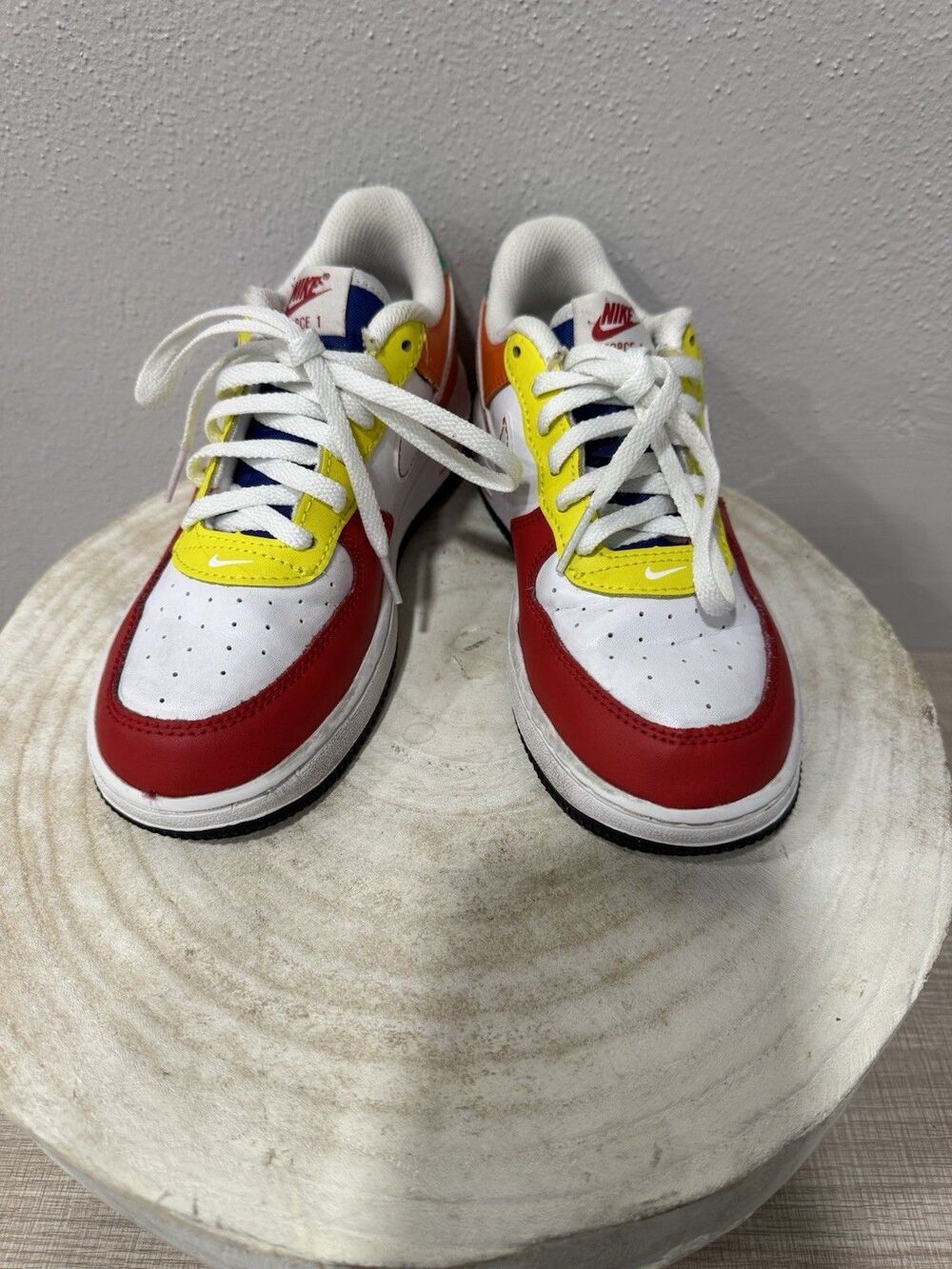 Nike Air Force 1 Low LV8 Rubik's Cube PS FN6978-657 Kids Size 1.5Y Multi-Color